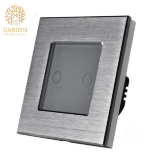 Pametni prekidač, 2 taster, aluminijumski panel (sivi, crni, krem)