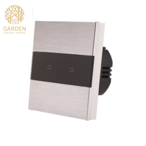 Pametni prekidač, aluminijumski panel - 2 tastera