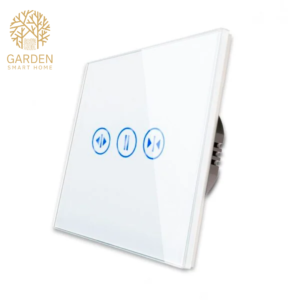 Pametni prekidač za roletne, zavjese – stakleni panel